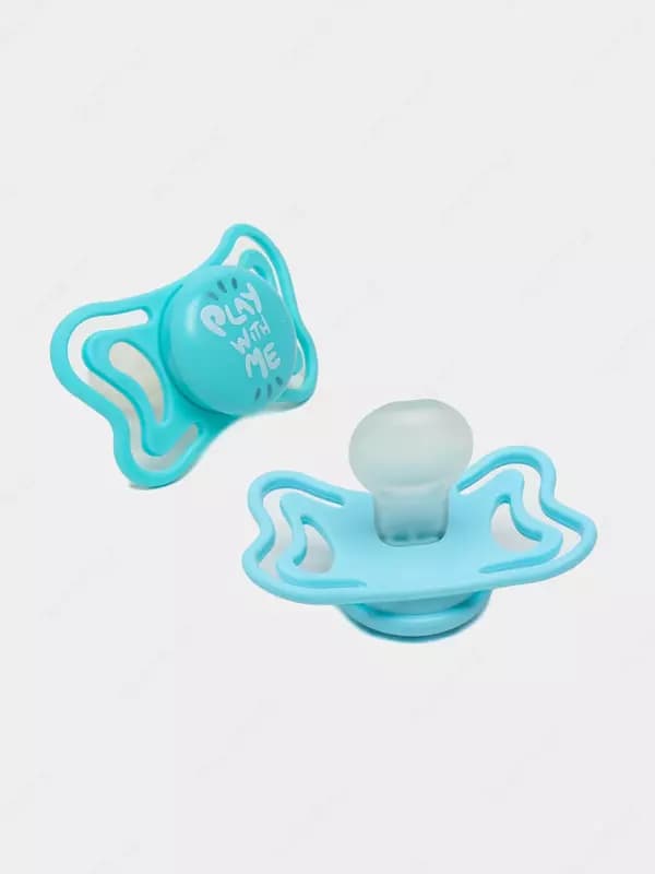 Соска-пустышка PHYSIOFORMA LIGHTGLOW SIL, SOOTHER 2-6m 2PCS, GREEN, арт.CH71037-41 — 2