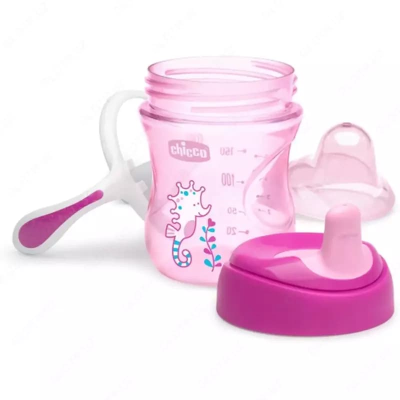 Набор для кормления ребенка CHICCO WEANING SET 6m+ PINK, арт.CH16200-11 — 2