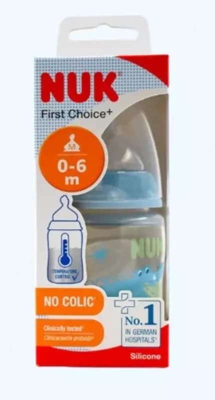 Nuk Бутылка FC+ Temp с силиконовой соской, крокодил, 150 мл — 1