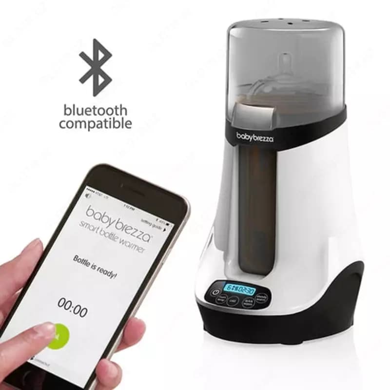 Подогреватель для детской бутылочки "Baby Brezza" Safe+Smart, IOS или Android (Арт. - BRZ00139) Белый — 2