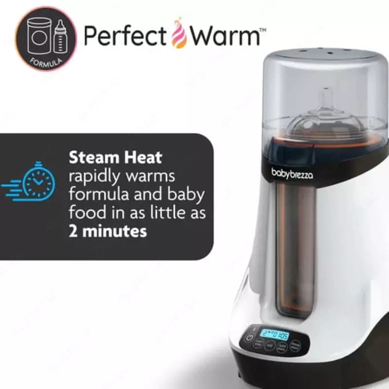 Подогреватель для детской бутылочки "Baby Brezza" Safe+Smart, IOS или Android (Арт. - BRZ00139) Белый — 3