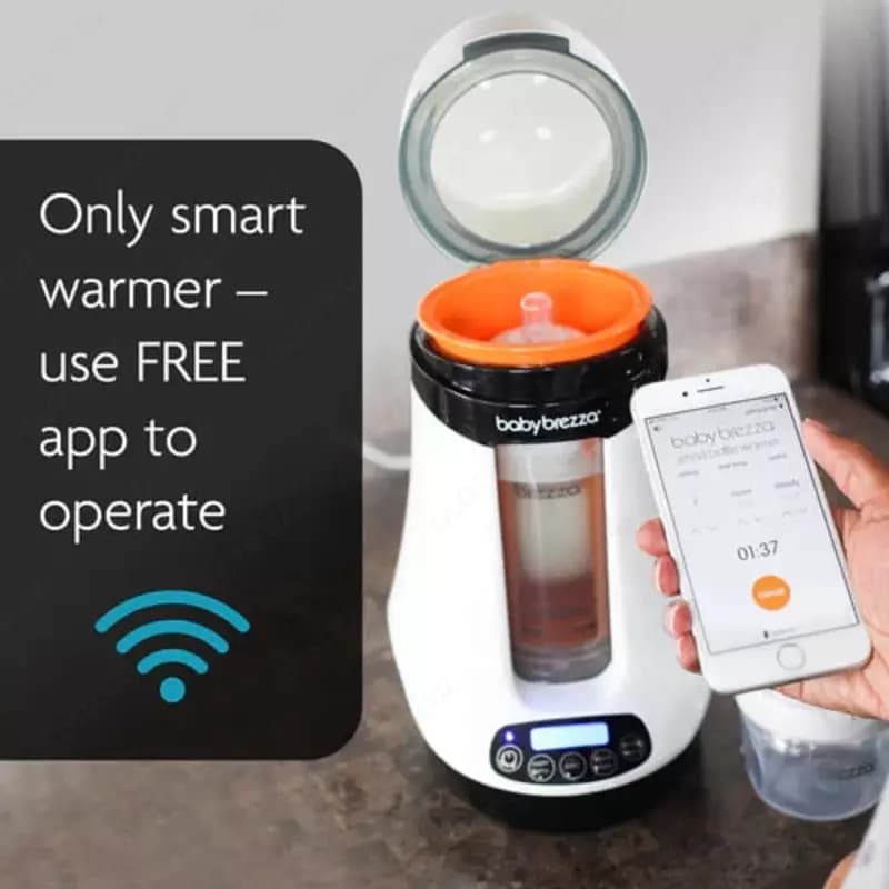 Подогреватель для детской бутылочки "Baby Brezza" Safe+Smart, IOS или Android (Арт. - BRZ00139) Белый — 5