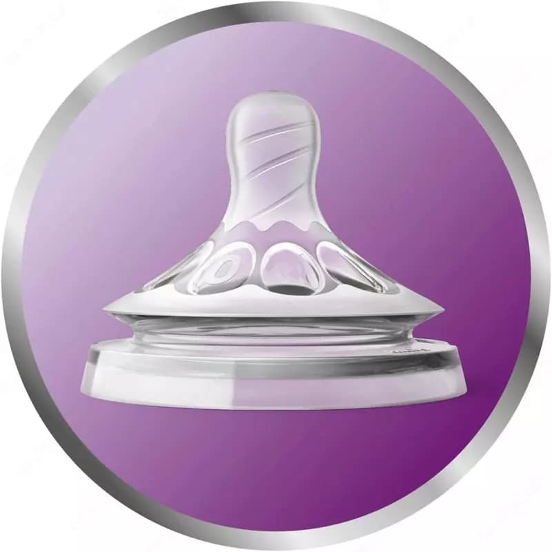 Бутылочка Philips Avent Natural , 260ml, Голубой, 2шт 🍼 — 4