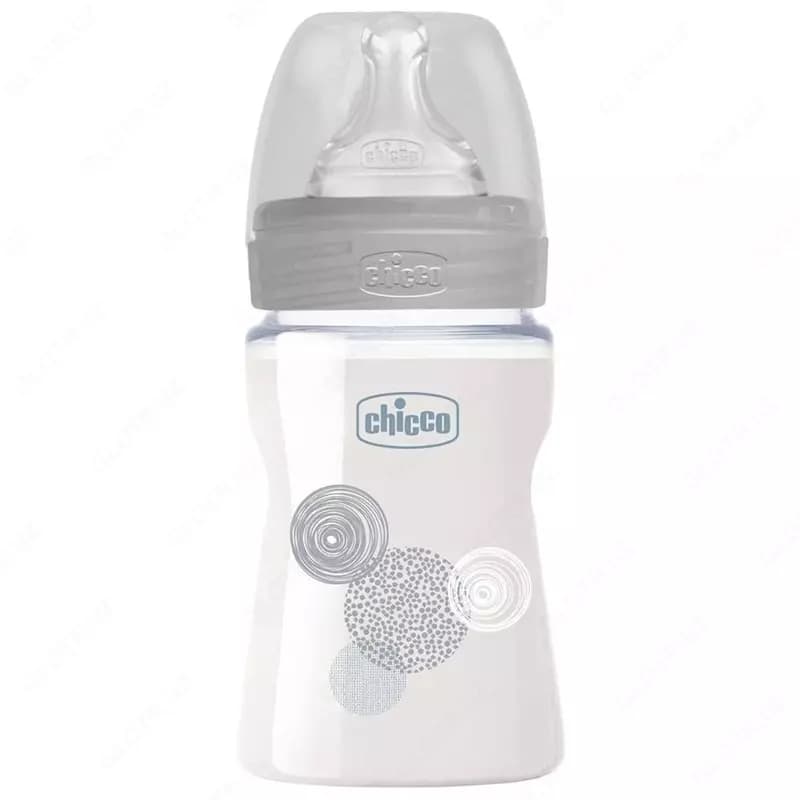 Бутылочка для кормления Well-Being GLASS Feeding Bottle150ml Slow Flow 0m+ Silicone, арт.CH28711-30 — 1