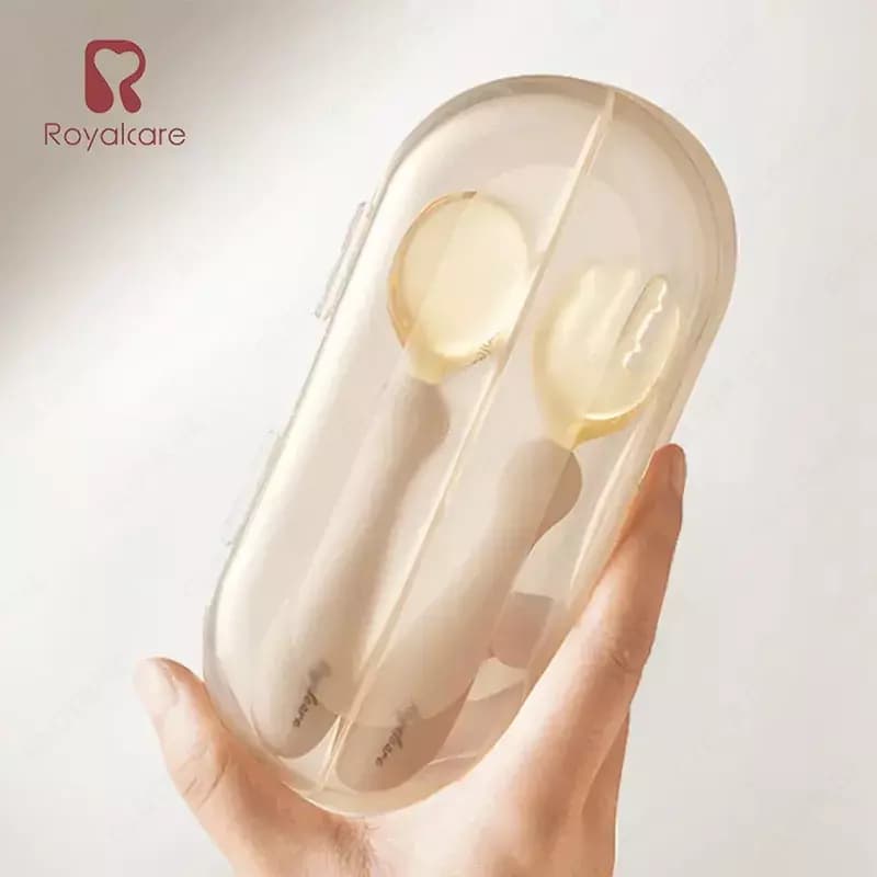 Набор для обучения кормлению ребёнка (гибкая силиконовая ложка) "Royal Care" (NEW) — 3