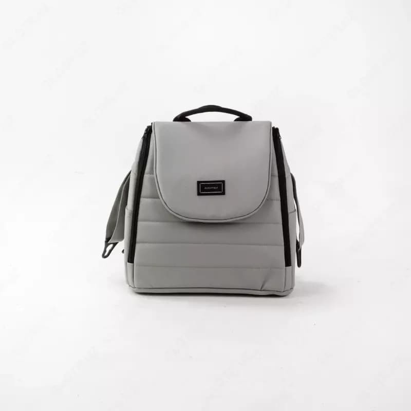 Детская коляска 2-в-1 "Adamex" Locco Light Deluxe LL-SA3 (Польша) Светло-серая/черная — 8