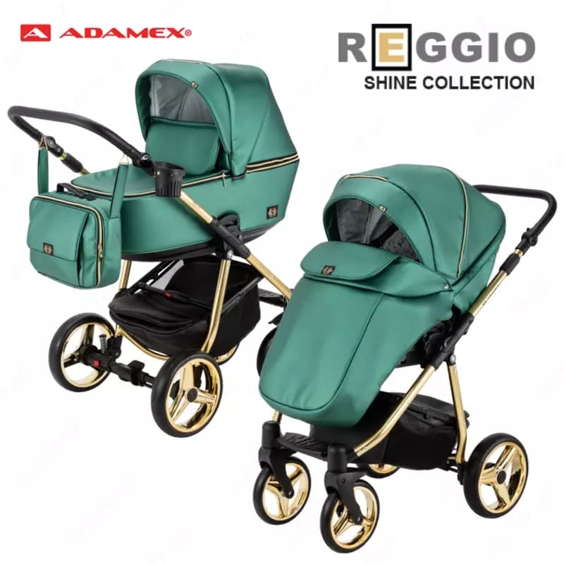 Коляска Adamex Reggio Shine Collection 3 в 1 (Польша) — 1