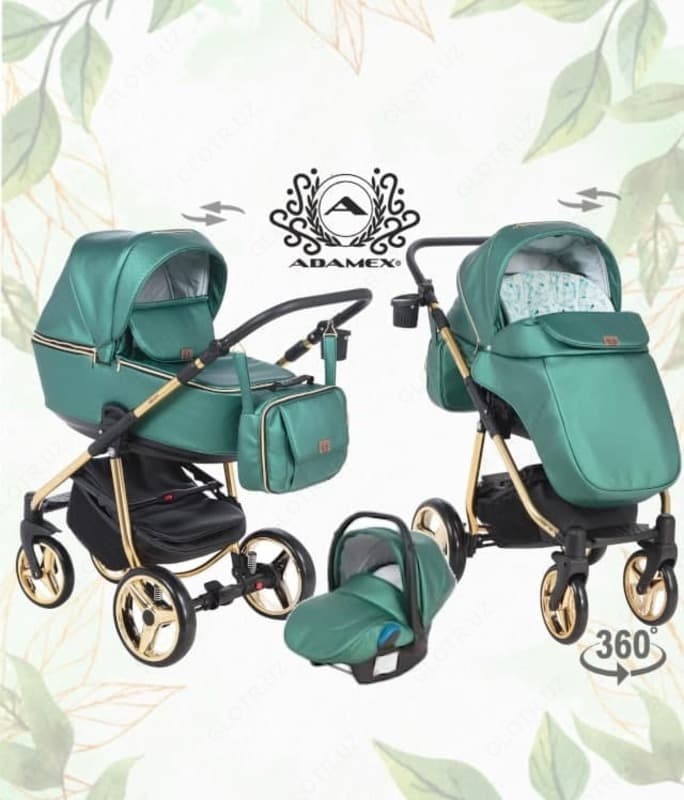 Коляска Adamex Reggio Shine Collection 3 в 1 (Польша) — 2