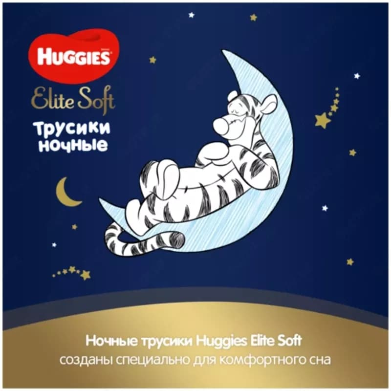 🌛 Huggies трусики ночные Elite Soft 4 (9-14 кг) 19 шт — 6