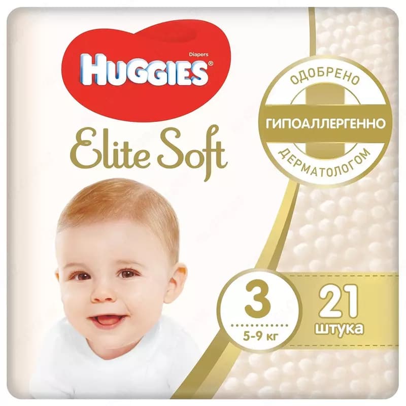 Подгузники Huggies Elite Soft 3 (5-9кг) — 1