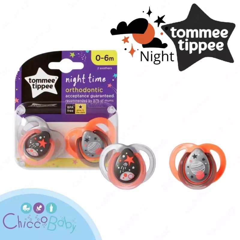✨ Соски-пустышки Night Time от Tommee Tippee 2шт. — 1