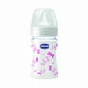 БУТЫЛКА ДЛЯ КОРМЛЕНИЯ CHICCO BABY BOTTLE GLASS DECO 150 ML SIL GRL