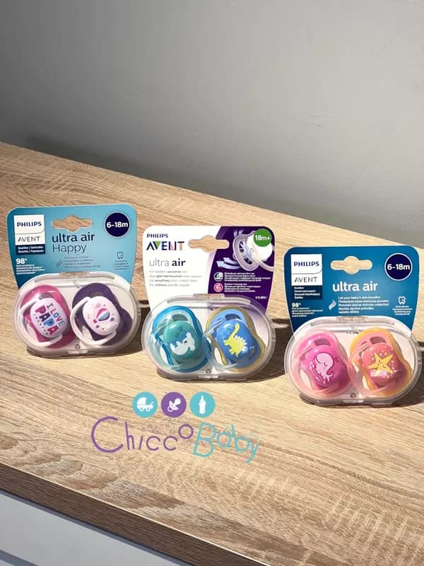 Пустышка Philips Avent ultra air Be happy 6-18 мес. — 3