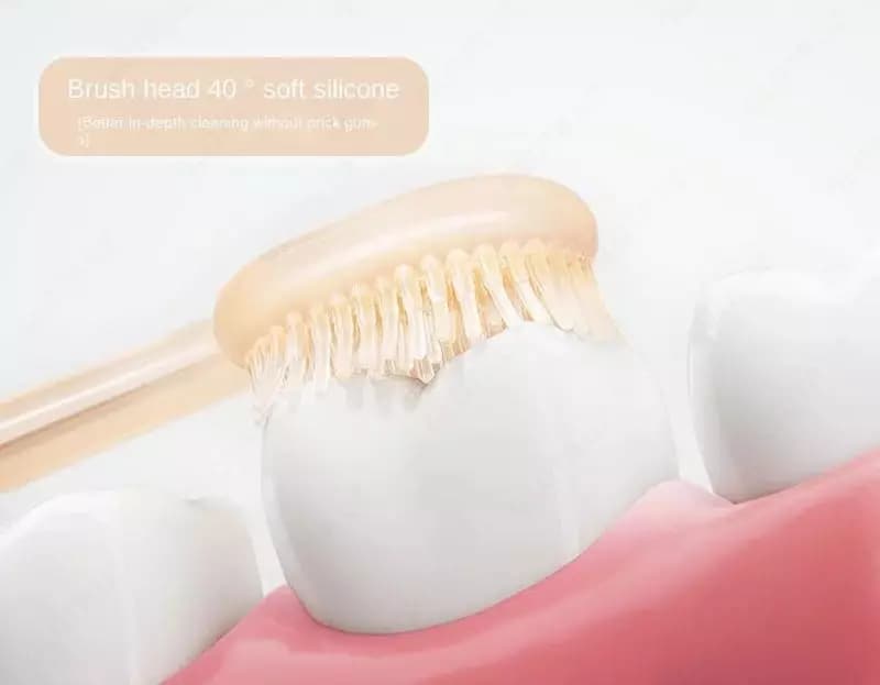 Силиконовый набор щеток "Royal Care" для массажа дёсен, чистки зубов и языка, от 0 до 12 мес. (NEW) — 4
