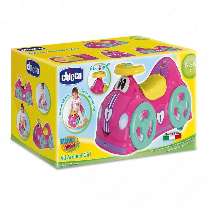 Машинка-каталка (для девочек) ”CHICCO” All Around Ride-On — 4