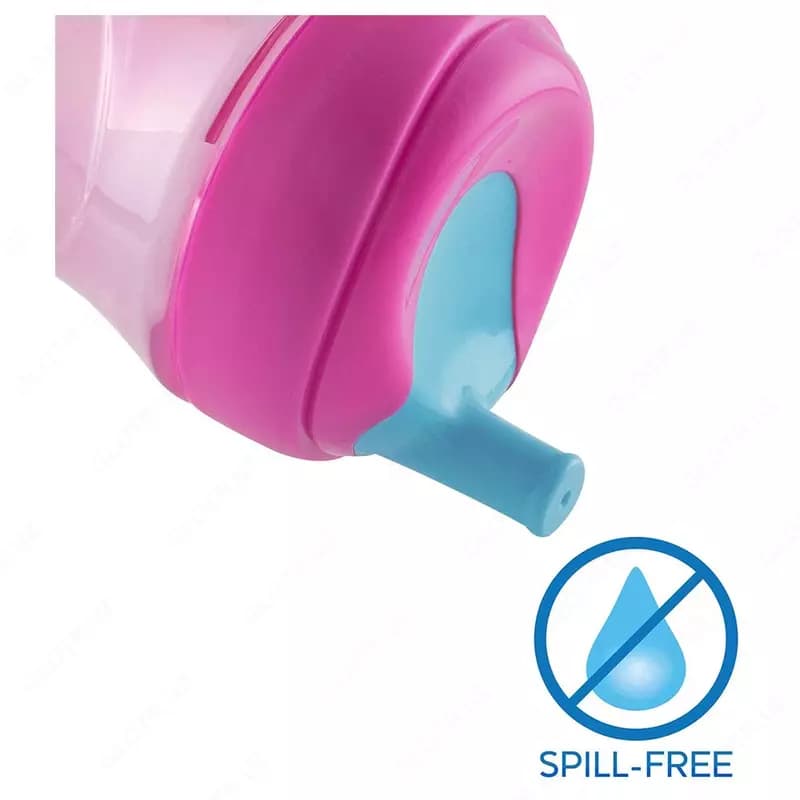 Поильник с трубочкой ADVANCE CUP 12m+ PINK/PURPLE, арт.CH069411 — 3