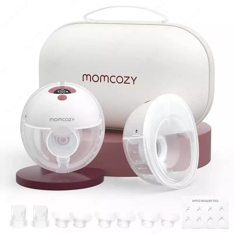 Портативный молокоотсос "Momcozy" M5 Hands-Free, 3 режима и 9 уровней сцеживания (NEW) — 1