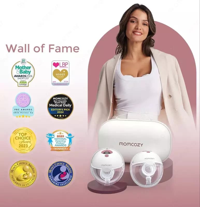 Портативный молокоотсос "Momcozy" M5 Hands-Free, 3 режима и 9 уровней сцеживания (NEW) — 5
