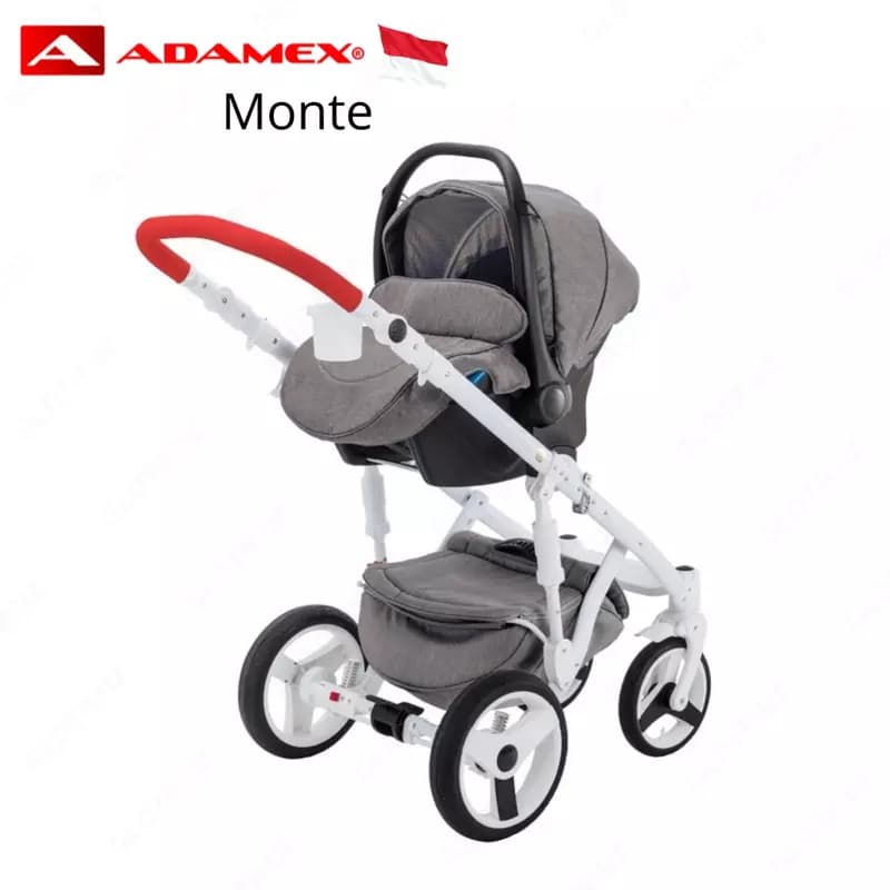 Коляска Adamex MONTE CARBON🇵🇱 3 в 1 (Польша) — 2