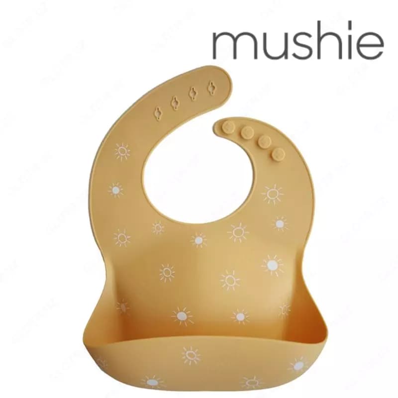Нагрудник Mushie силиконовый sun — 1