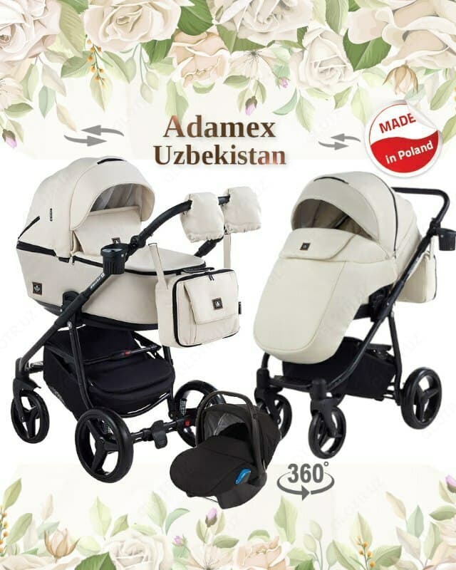 Коляска Adamex Barcelona 3 в 1 — 1