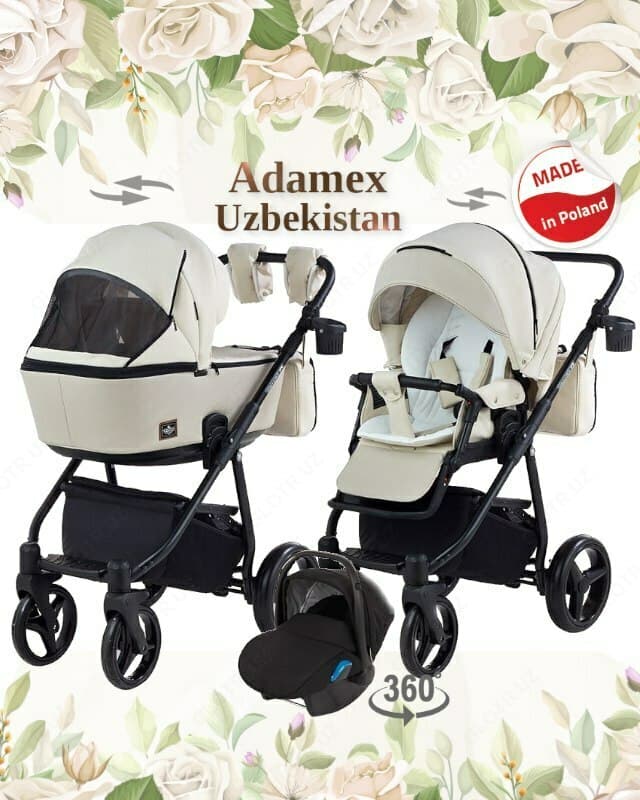 Коляска Adamex Barcelona 3 в 1 — 2