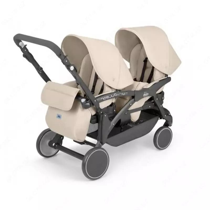 Коляска для двойни CAM TWIN PULSAR NEW GEMELLARE кремовый — 3
