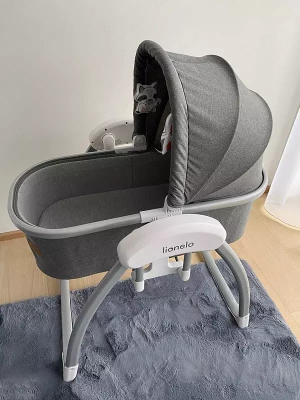 Колыбель для малышей электронная LO-FIGGY GREY STONE с пультом Lionelo 🇵🇱(Польша) — 2