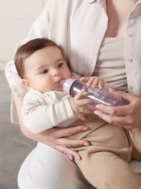 Бутылочка антиколиковая для кормления с силиконовой соской Happy baby (Великобритания) 250 мл — 5