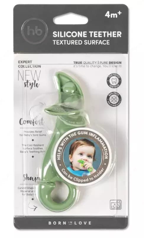 Прорезыватель силиконовый ГОРОШЕК Happy Baby — 3