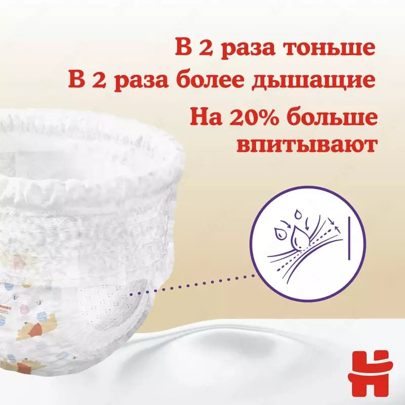Подгузники-трусики Huggies Elite Soft 3 6-11кг 48шт — 4