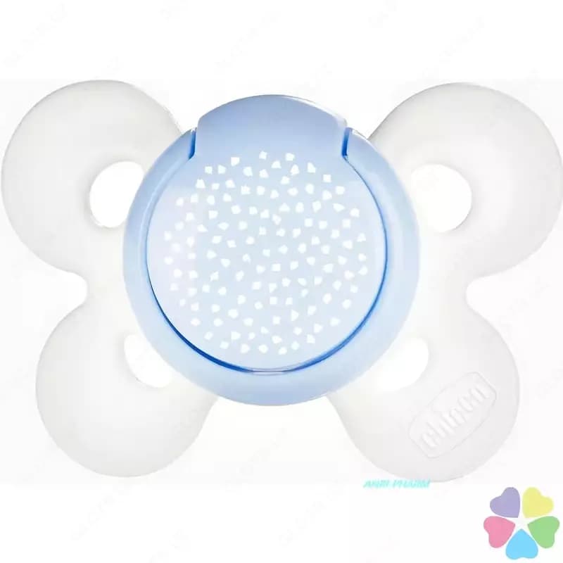 Соска-пустышка PHYSIOCOMFORT BLUE/WHITE 0-6m SIL 1PC, арт.CH74911-21 — 3