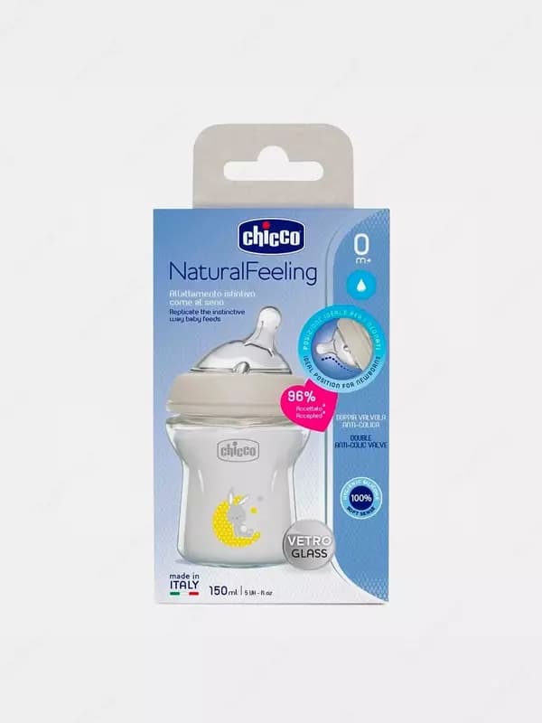 Бутылочка для кормления NATURAL FEELING BTL 150ml SLOW FLOW NATURAL, арт.CH81311-30 — 2