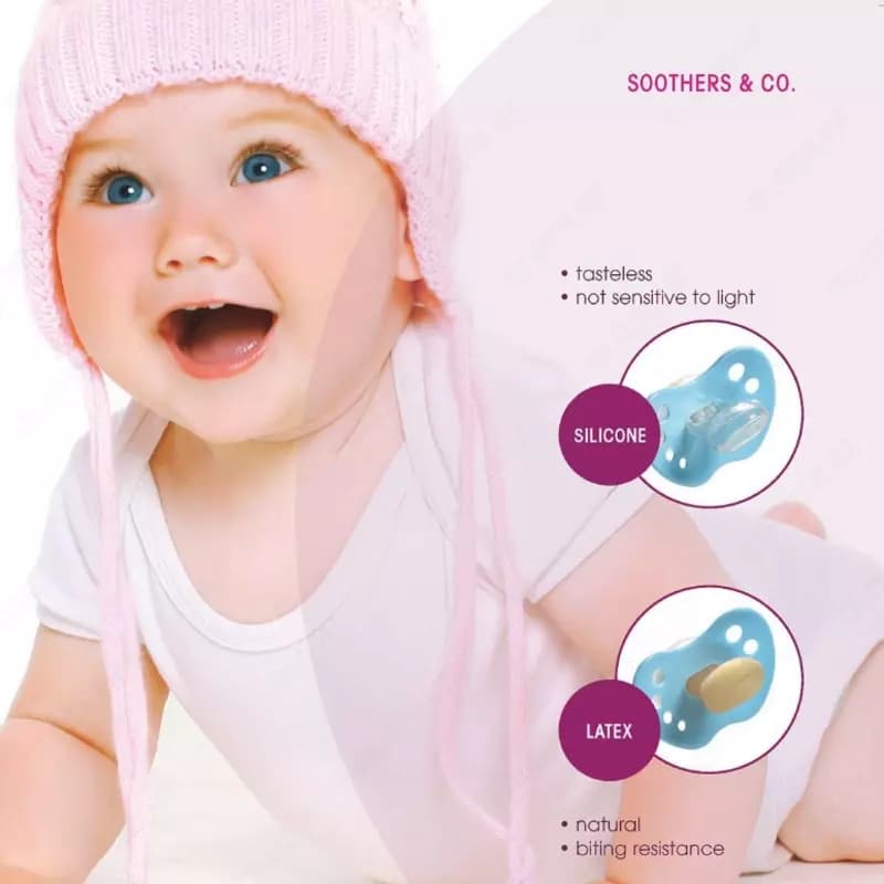 🇩🇪 NUK Соска-пустышка из гипоаллергенного латекса или силикона "Family" 👶🏻 0-6 мес, 2 шт — 3