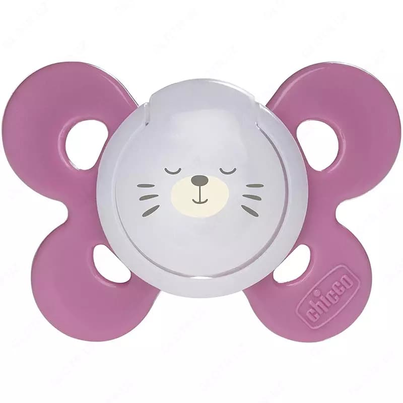 Соска-пустышка PHYSIO COMFORT PINK/PURPLE 16-36m SIL 1PC, арт.CH74915-31 — 1