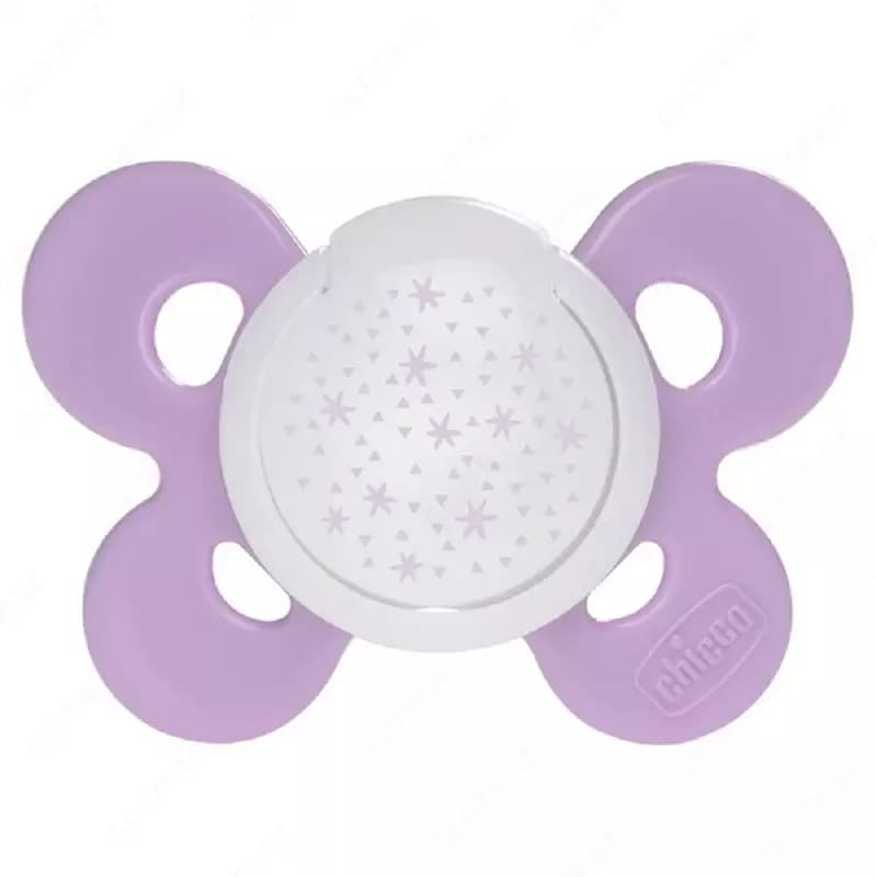 Соска-пустышка PHYSIO COMFORT PINK/PURPLE 16-36m SIL 1PC, арт.CH74915-31 — 2