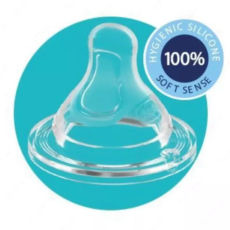 Бутылочка для кормления Well-Being GLASS Feeding Bottle 240ml SLOWFLOW 0м+ SIL, BLUE, арт.CH28721-21 — 4