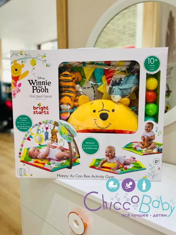 Развивающий коврик 🐯🔆 от BRIGHT STARS "WINNIE THE POOH AND FRIENDS" с рождения — 7