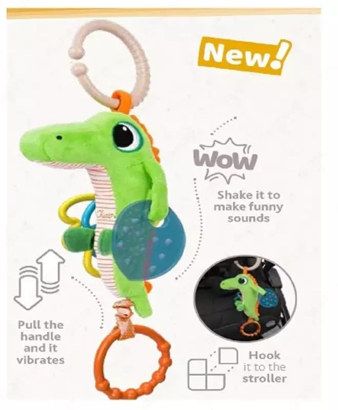 Погремушка тканевая CHICCO CROCODILE, арт. CH11561 — 3