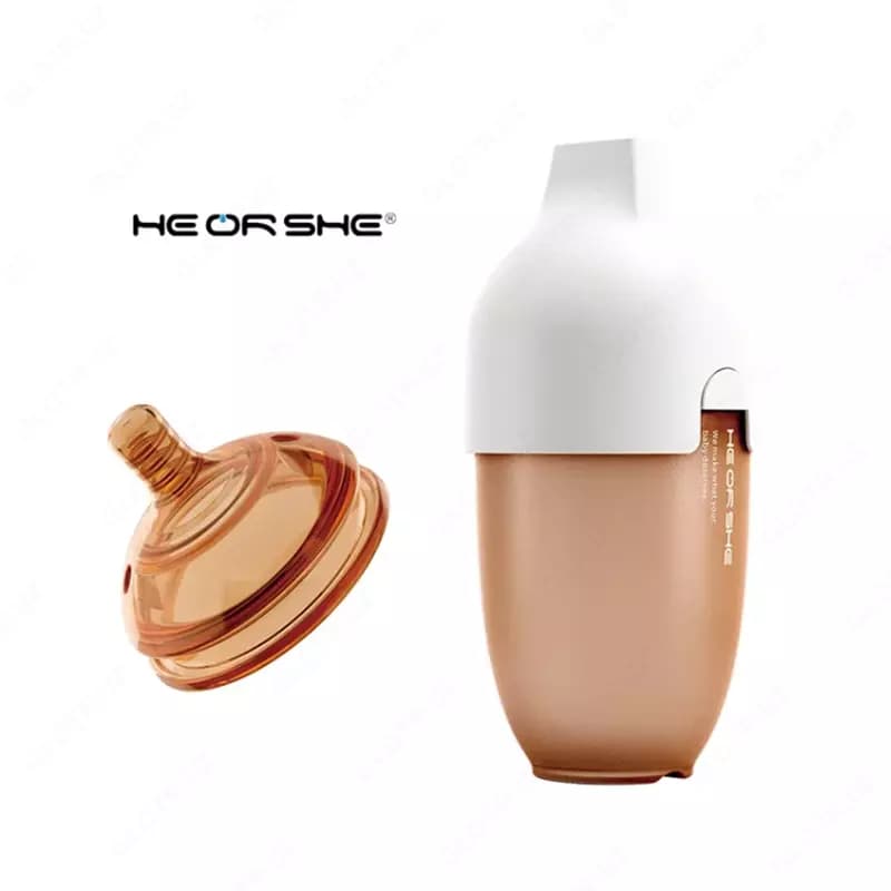 Бутылочка HEORSHE силиконовая антиколиковая белая 240мл — 2
