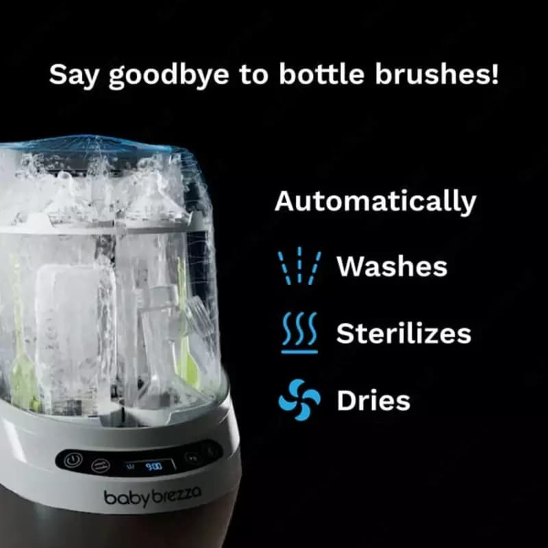 Универсальная детская машина для мытья бутылочек "Baby brezza" Bottle Washer Pro, стерилизатор, сушилка (Арт. - BRZ0103) — 2