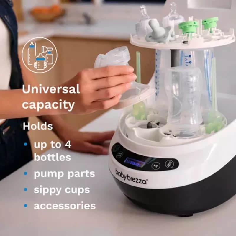 Универсальная детская машина для мытья бутылочек "Baby brezza" Bottle Washer Pro, стерилизатор, сушилка (Арт. - BRZ0103) — 4