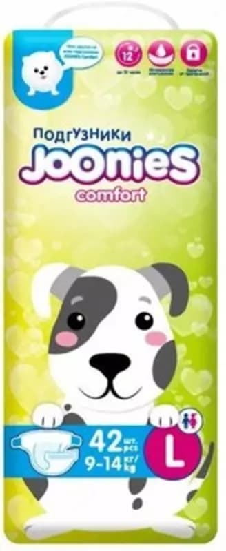 Joonies Подгузники Comfort L (9-14 кг) 42 шт — 2