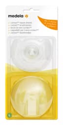 Medela Накладки для кормления CONTACT размер L (24мм) 2 шт + контейнер