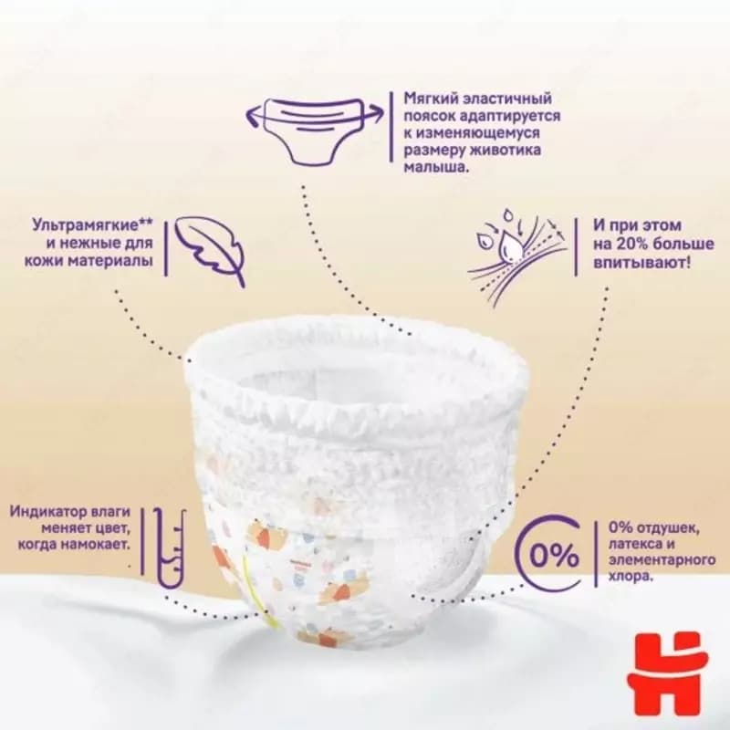 Трусики-подгузники Huggies Elite Soft 5, 12-17кг — 2