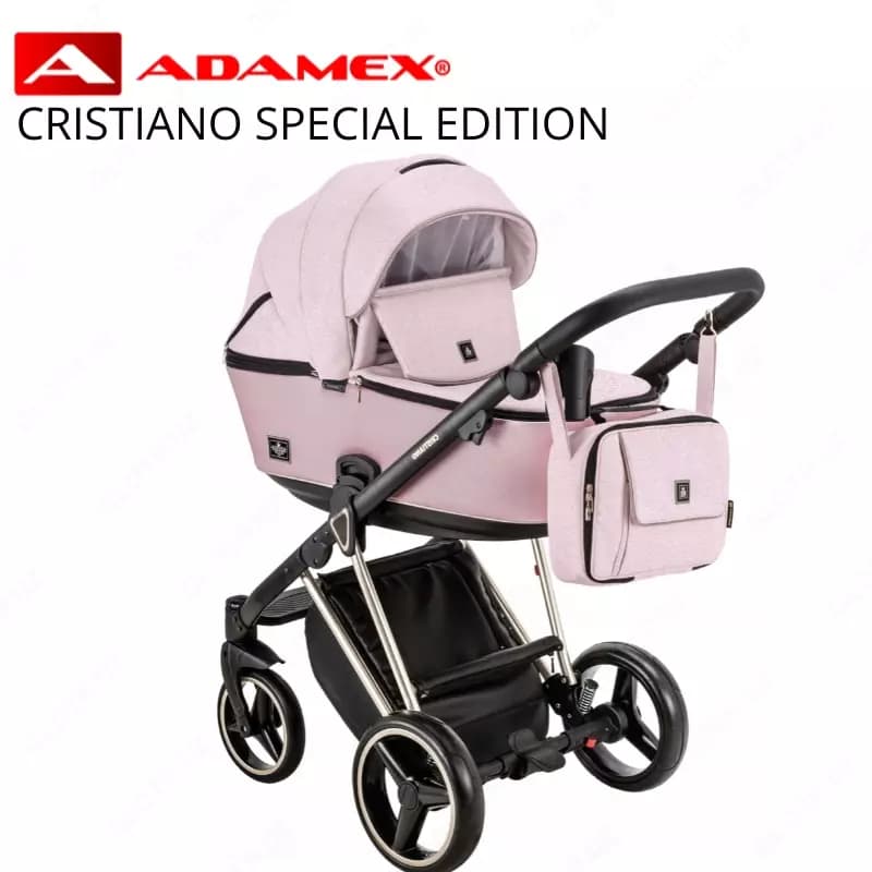 Коляска ADAMEX CRISTIANO Special Edition Leatherette 🇵🇱Польша, 3 в 1 — 1
