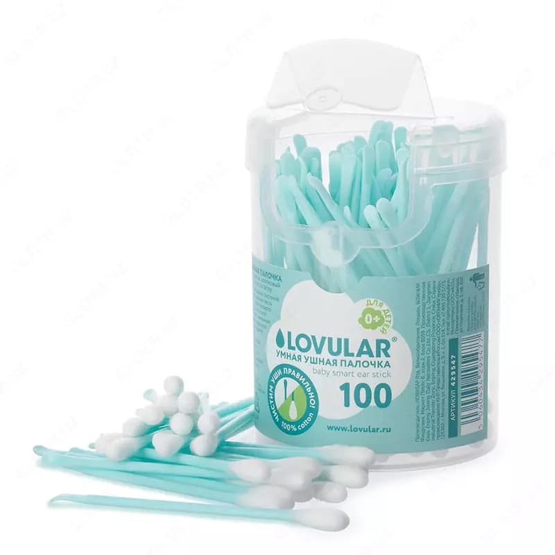 УМНЫЕ УШНЫЕ ПАЛОЧКИ LOVULAR, 100 шт. — 1