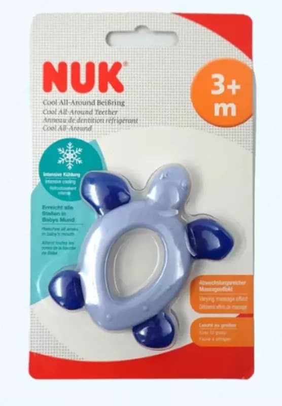 Nuk Прорезыватель для десен Черепашка охлаждающий, 3+ мес. — 1