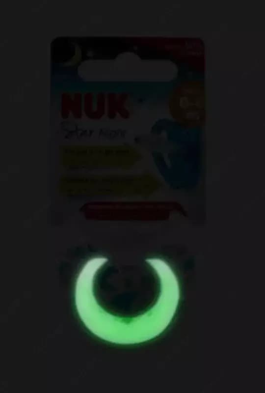 Nuk Пустышка Star Night, 0-6 мес. — 2