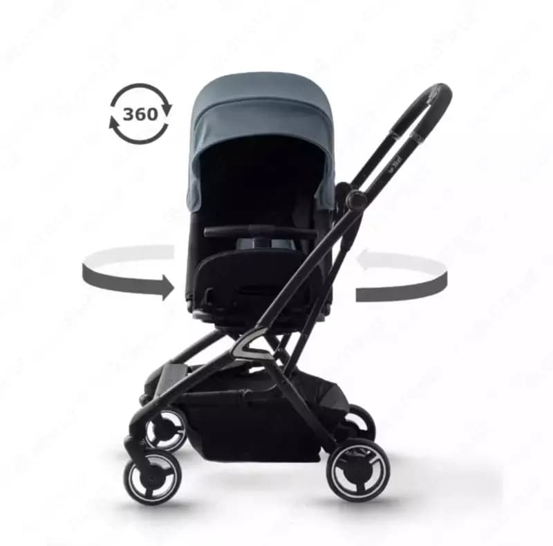 Прогулочная коляска Jikel Life 360 JK801116-99, черный — 3